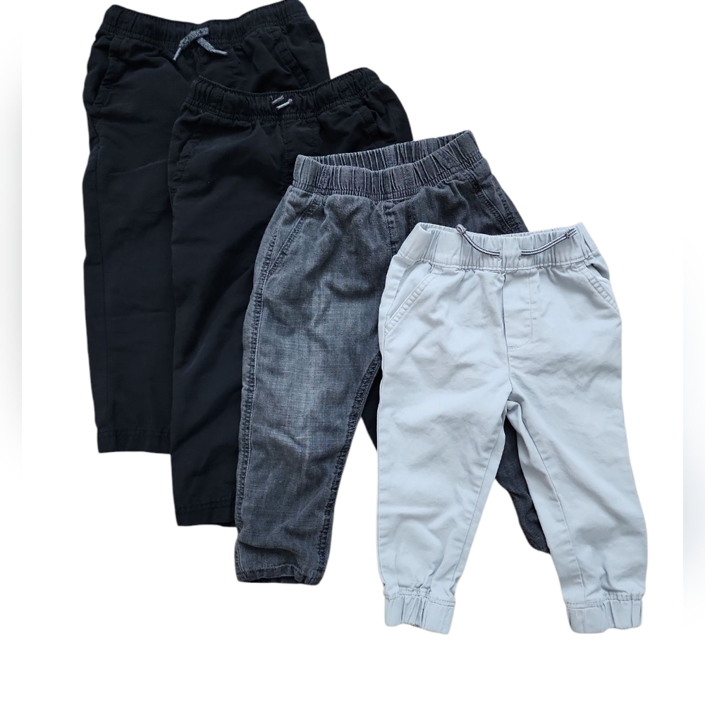 4-Pack Toddler Boys Pants Mix of Casual Styles - Size 2T